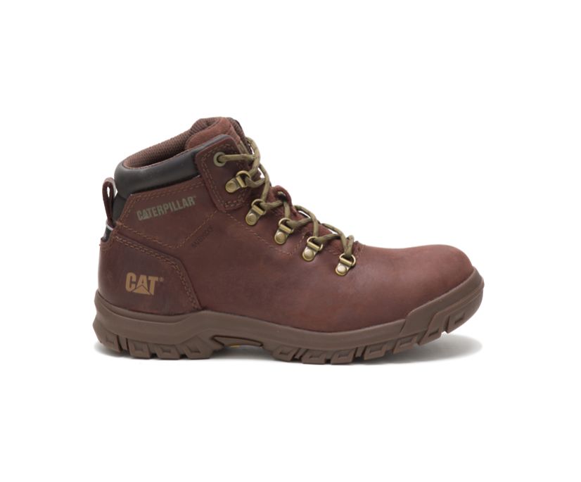 Caterpillar Mae Steel Toe Waterproof - Sicherheitsstiefel Damen DunkelBraun - Schweiz REVD-51682